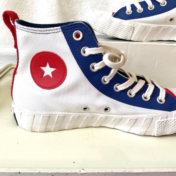 Converse UNT1TL3D High Top Sneakers Red White Blue Sz 7 men’s/ Sz 9 women’s - Picture 5 of 11